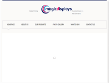 Tablet Screenshot of magicdisplays.co.za